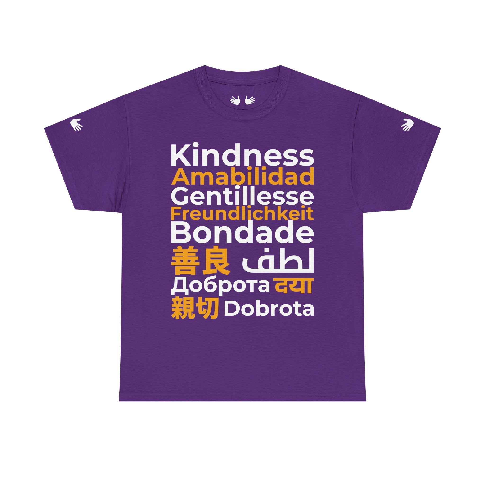 Kindness Multilingual Tee — "Kindness" in World Languages