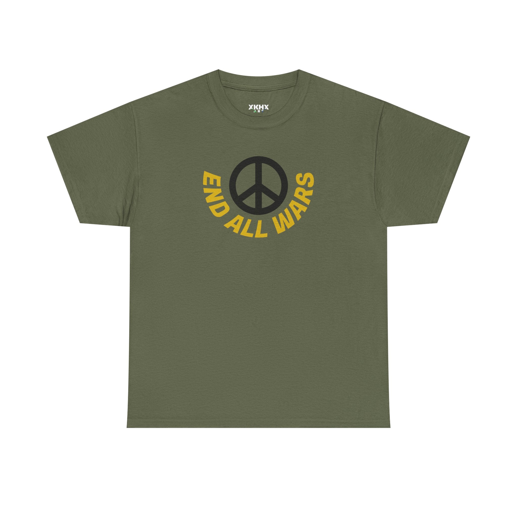Peace Symbol T-Shirt — "End All Wars" Anti-War Graphic Tee