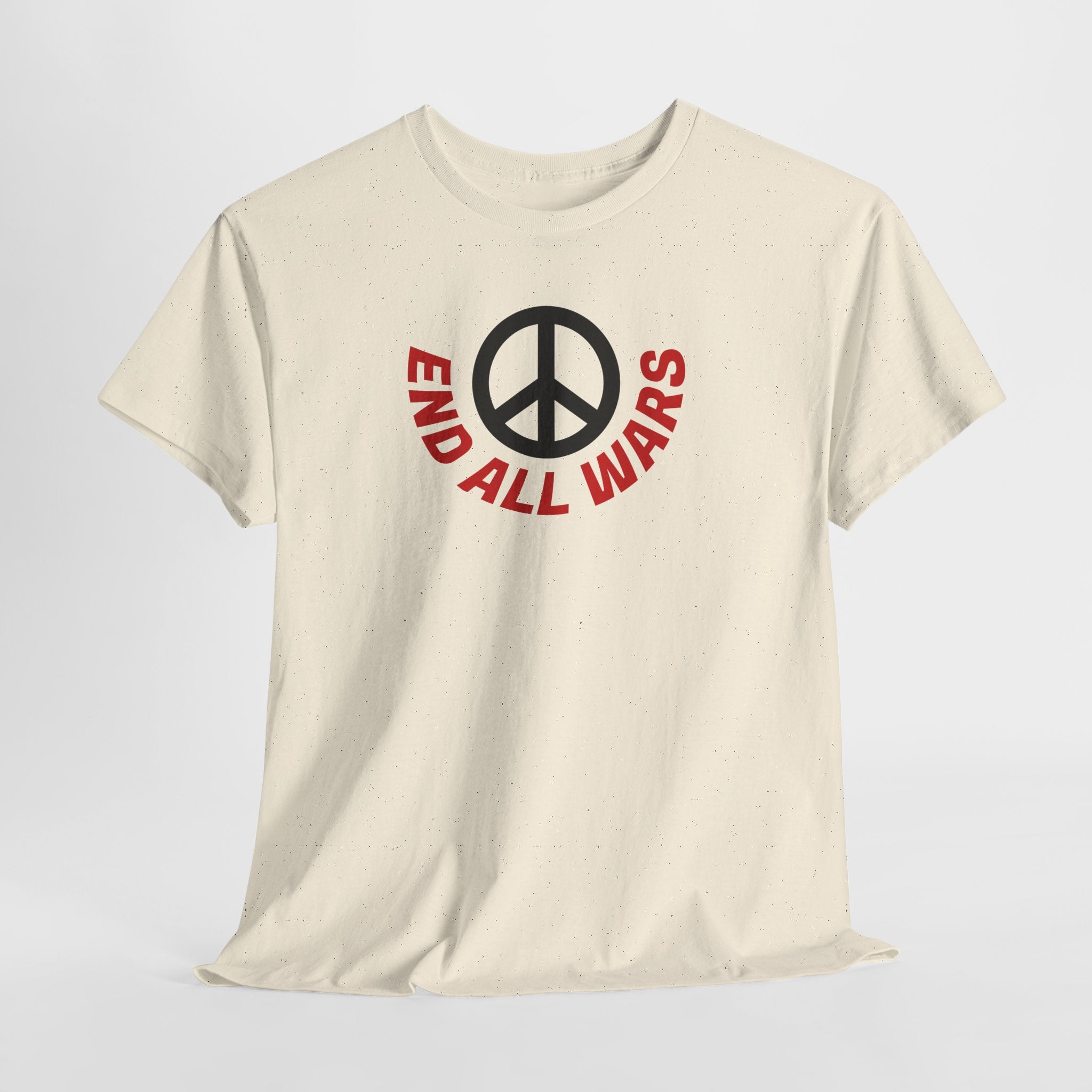 Peace Symbol T-Shirt — "End All Wars" Anti-War Graphic Tee