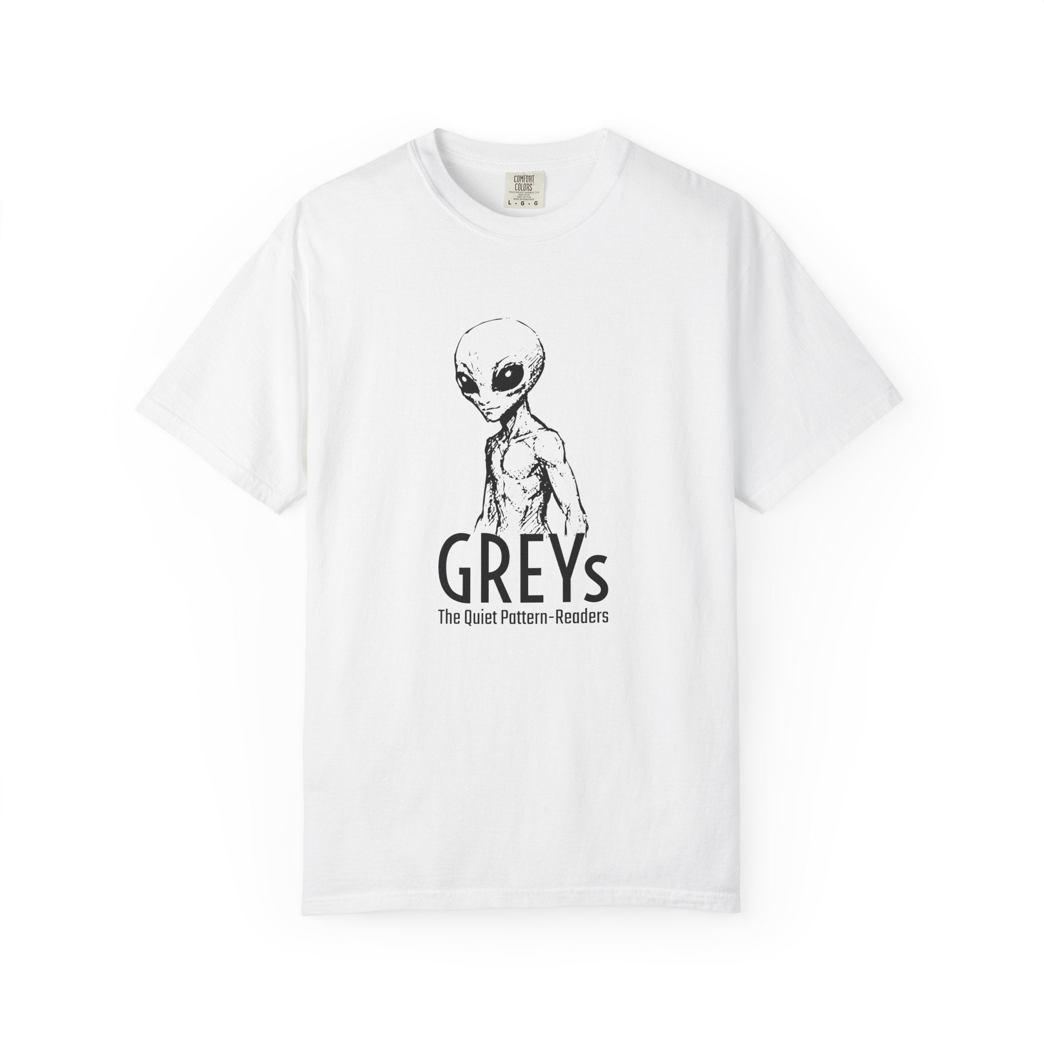 Alien Greys Graphic T-Shirt — "The Quiet Partners" Illustrated Tee