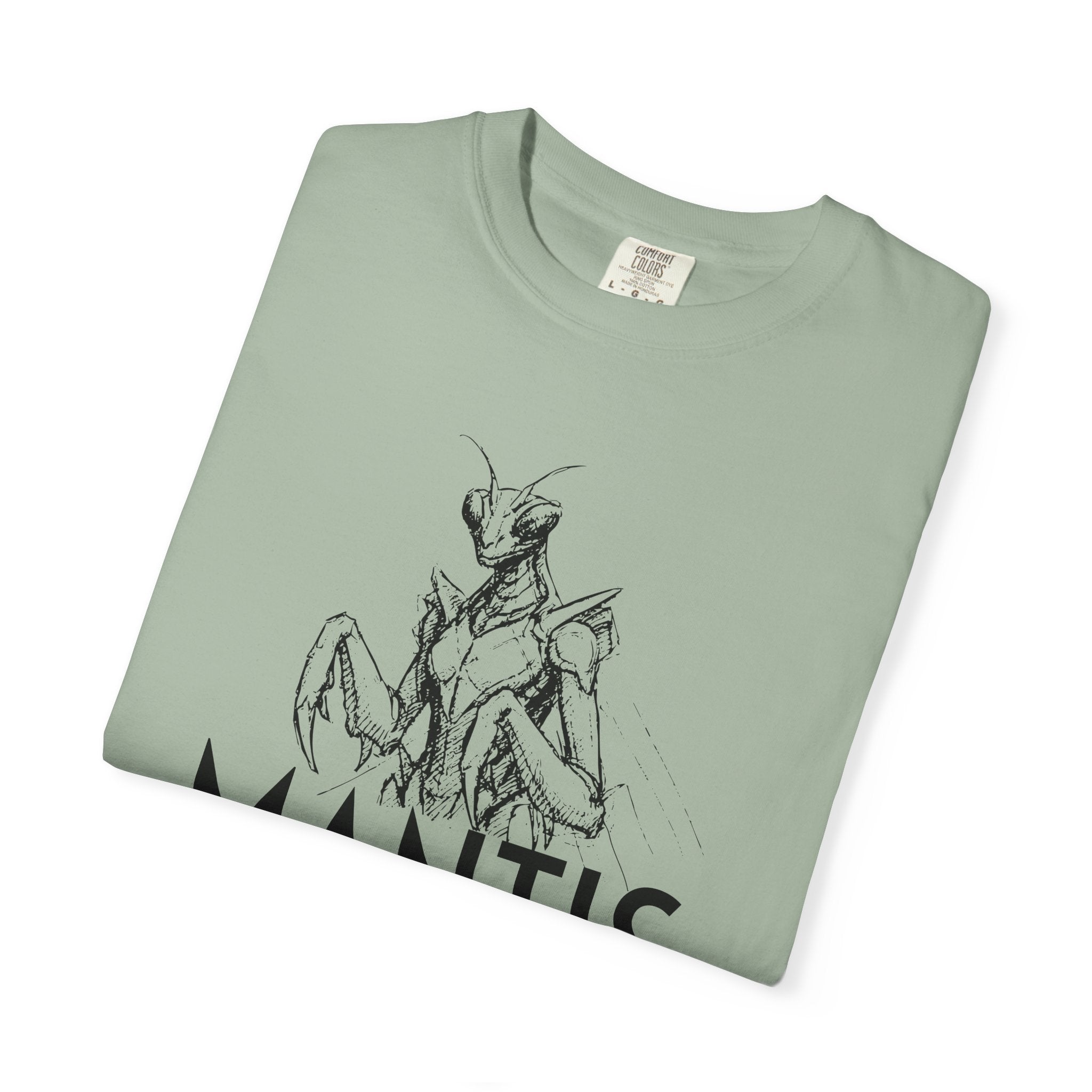 Alien Mantis Graphic T-Shirt — "The Hyper-Intuitive Bioengineers" Illustrated Tee