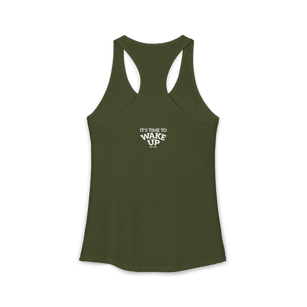 Wake Up dark | Women's Ideal Racerback Tank