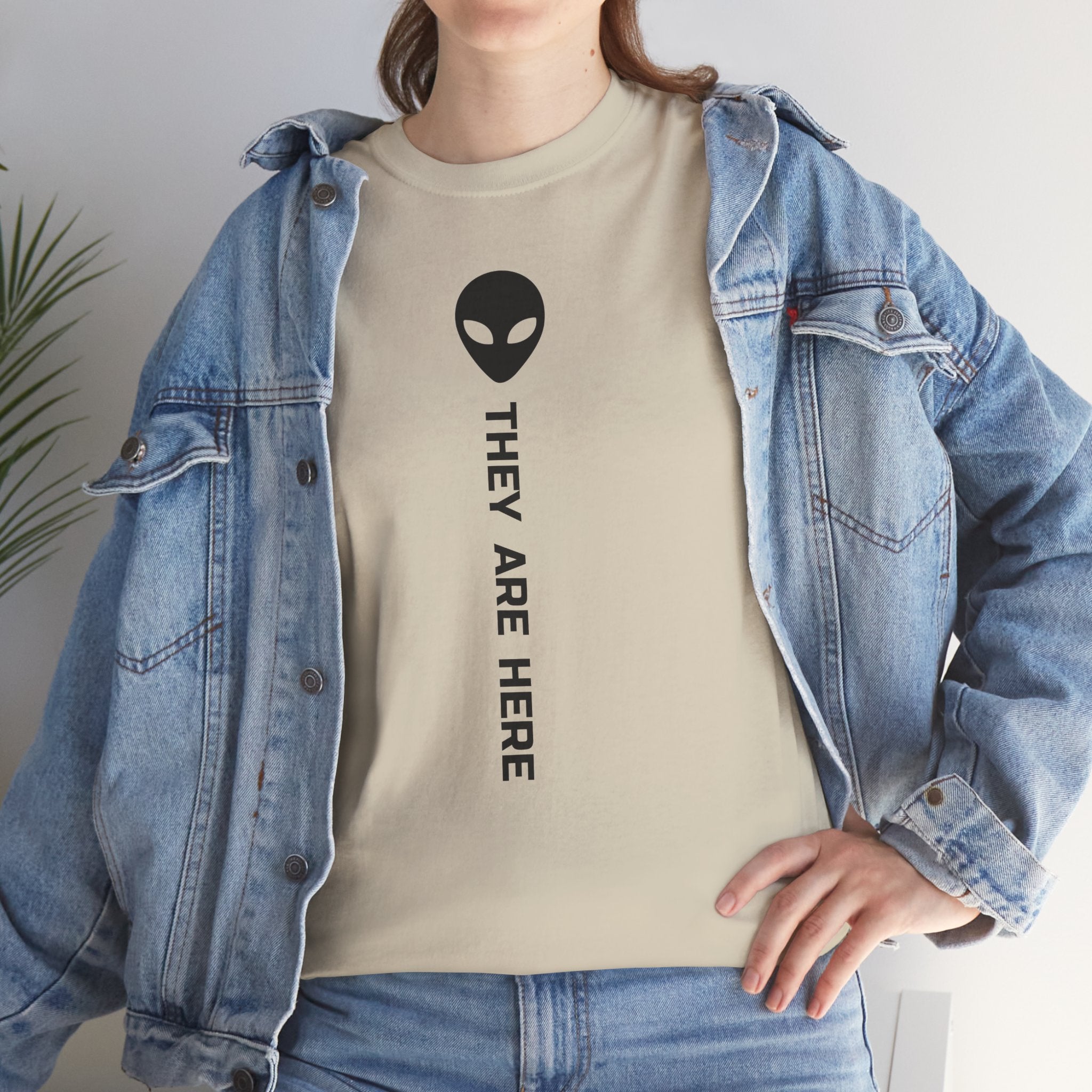 Alien Head "They Are Here" Graphic Tee