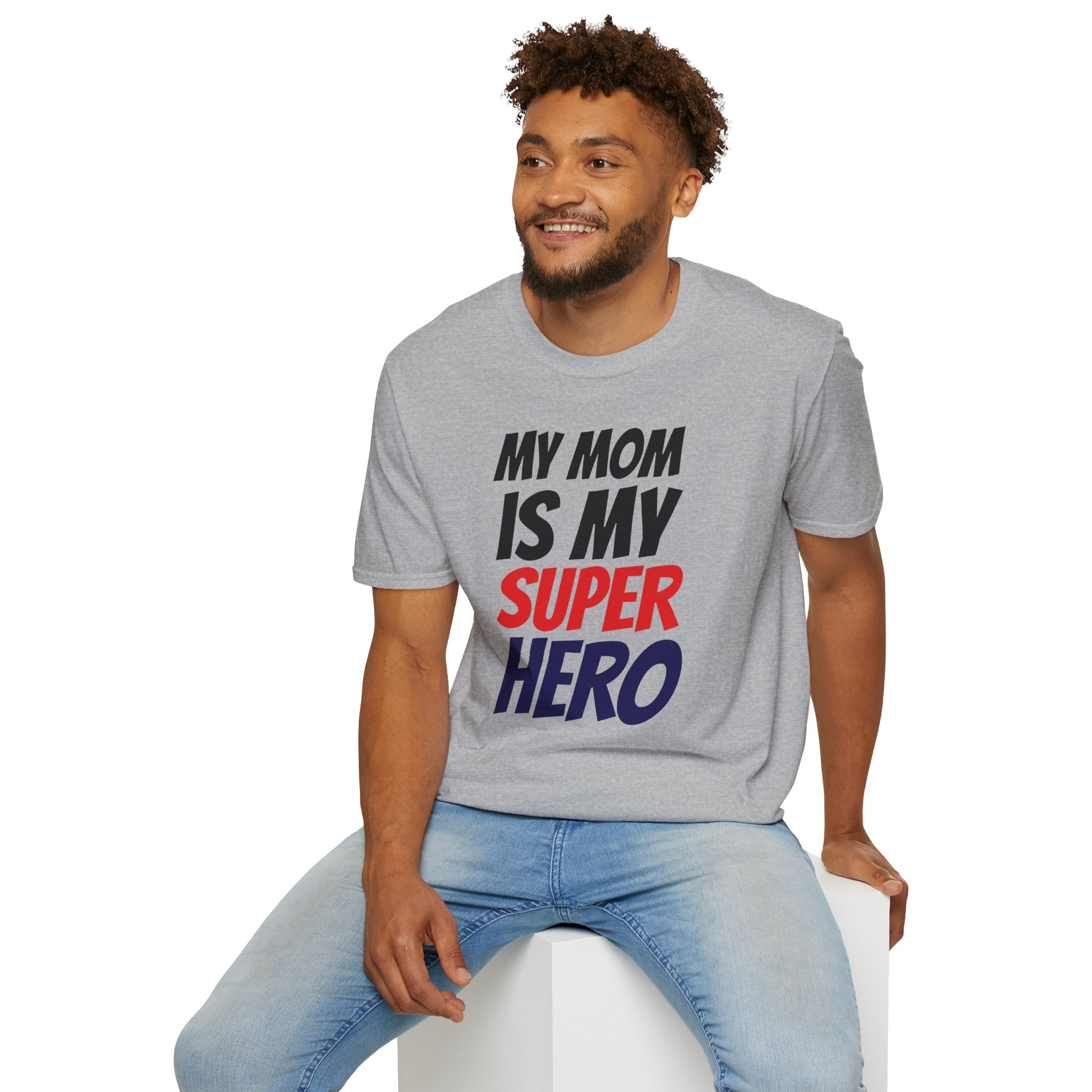 Superhero Mom T-Shirt — "My Mom Is My Superhero" Positive Message Tee