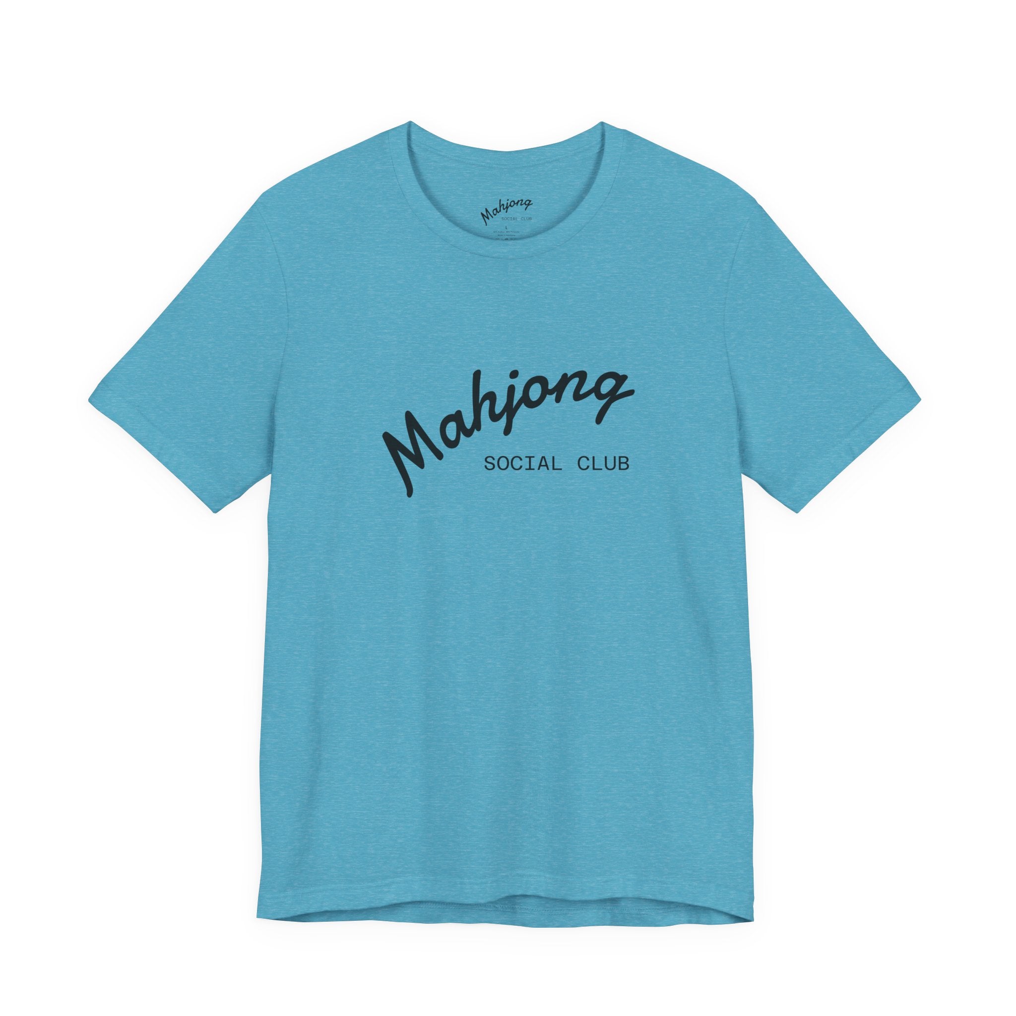 Mahjong Social Club Tee | tile-inspired, jade green pastel
