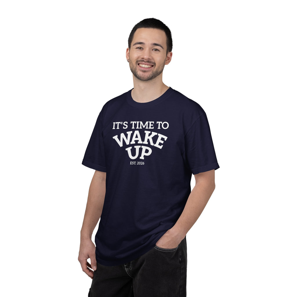 Wake Up Graphic T-Shirt — "It's Time to Wake Up" Casual Tee dark