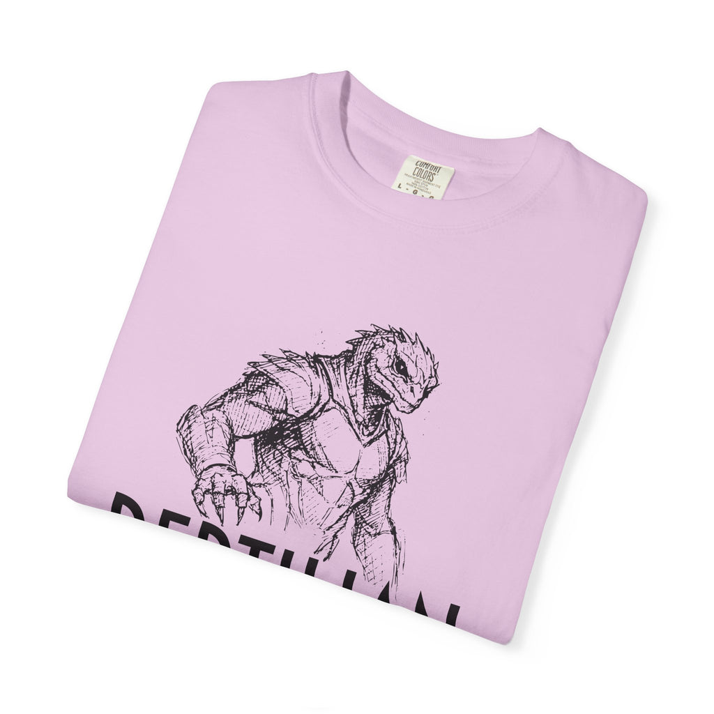 Alien Reptilian Graphic T-Shirt — "The Bio-Strategists" Illustrated Tee