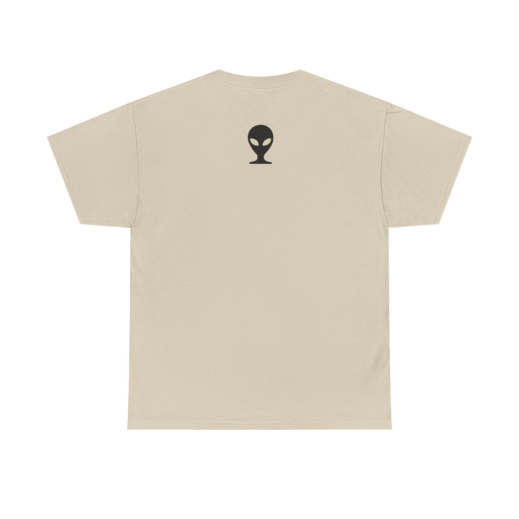 Alien Tee — Minimal "They Are Real" Vertical Graphic T-Shirt