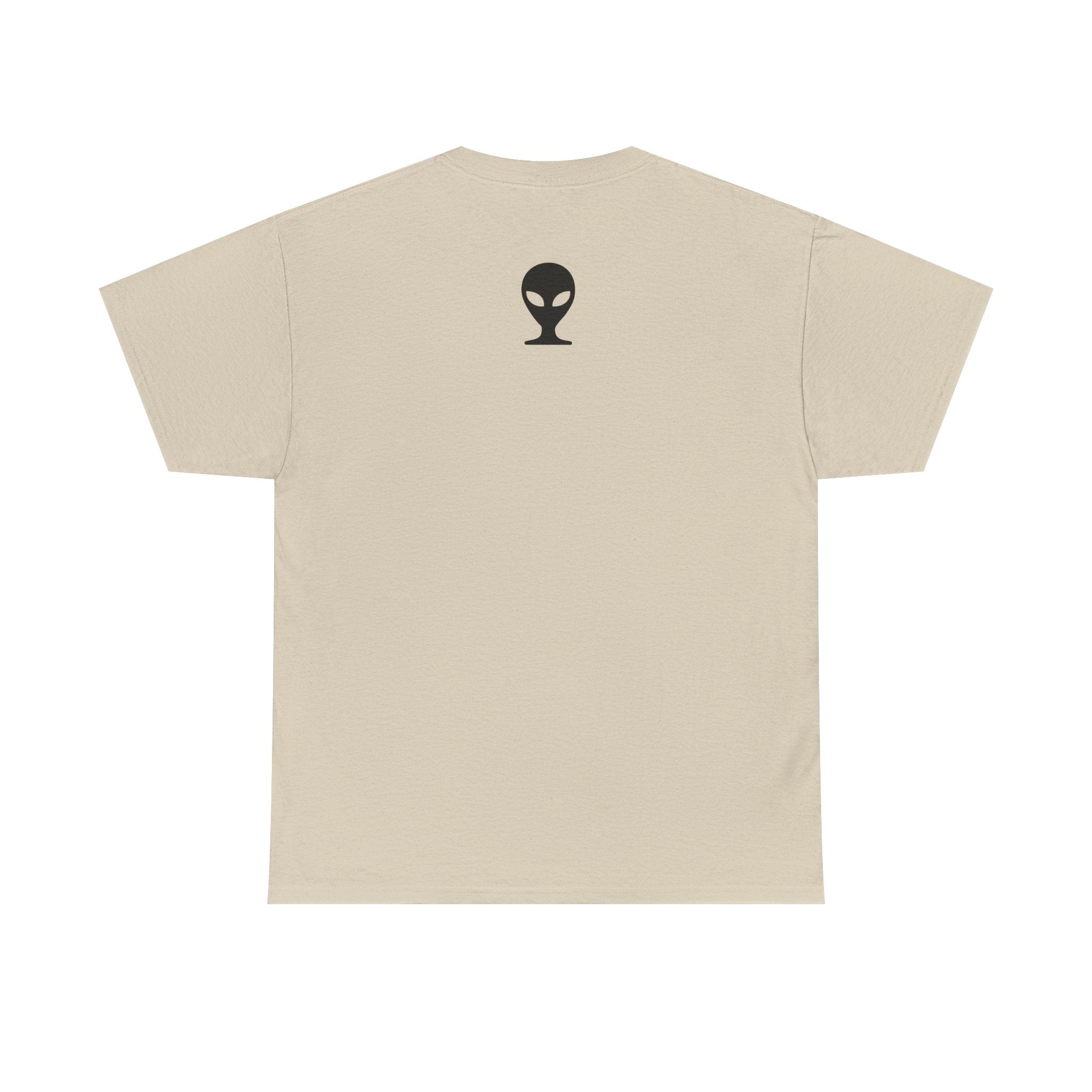 Alien Tee — Minimal "They Are Real" Vertical Graphic T-Shirt