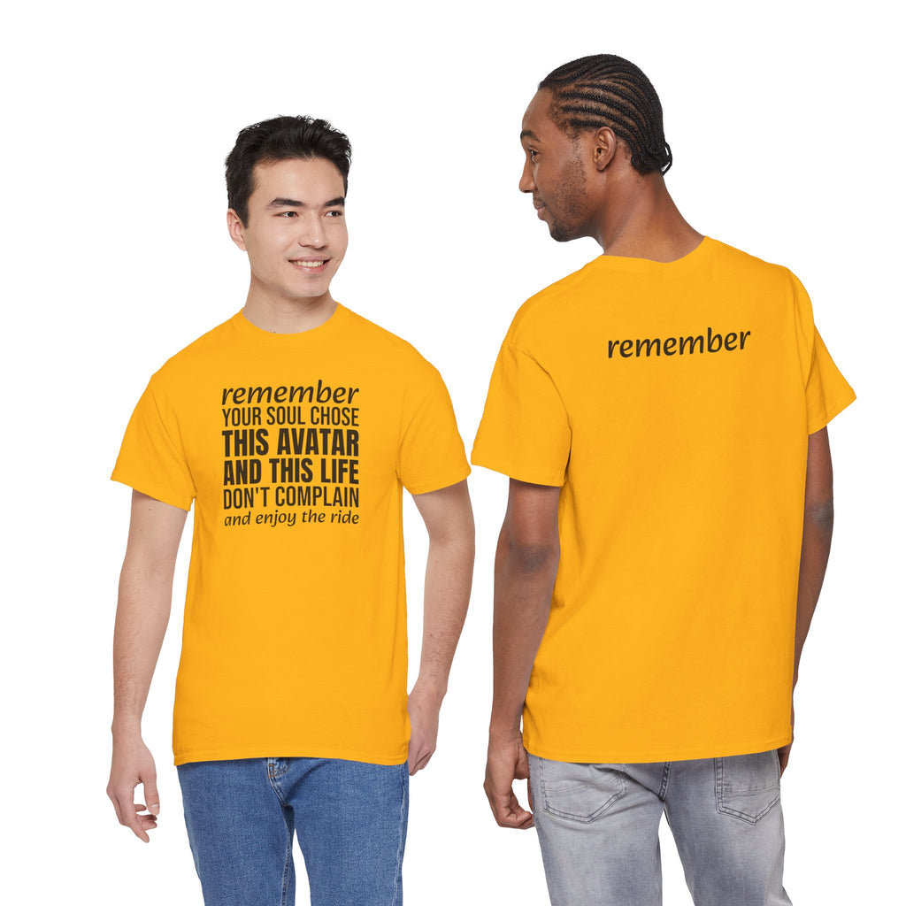 Remember Your Soul Chose This Life Tee — Inspirational Spiritual Quote T-Shirt