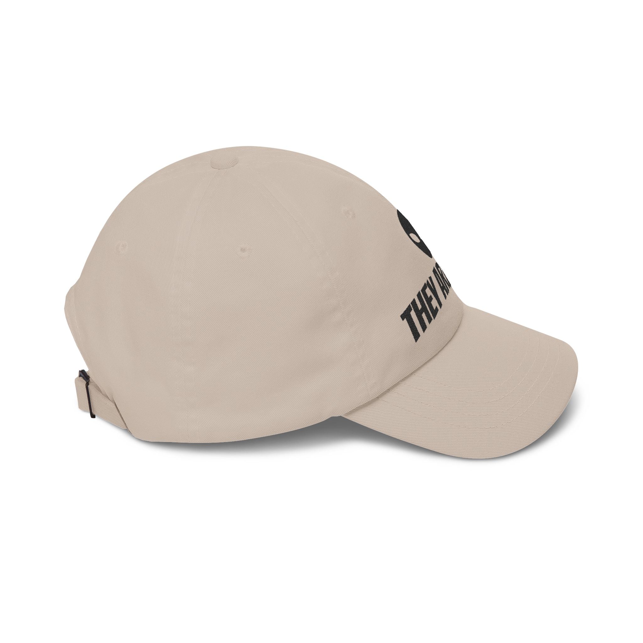 Alien "They Are Here" Dad Cap - Embroidered Baseball Hat light