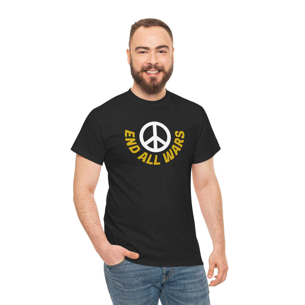 Peace Symbol T-Shirt — "End All Wars" Anti-War Graphic Tee