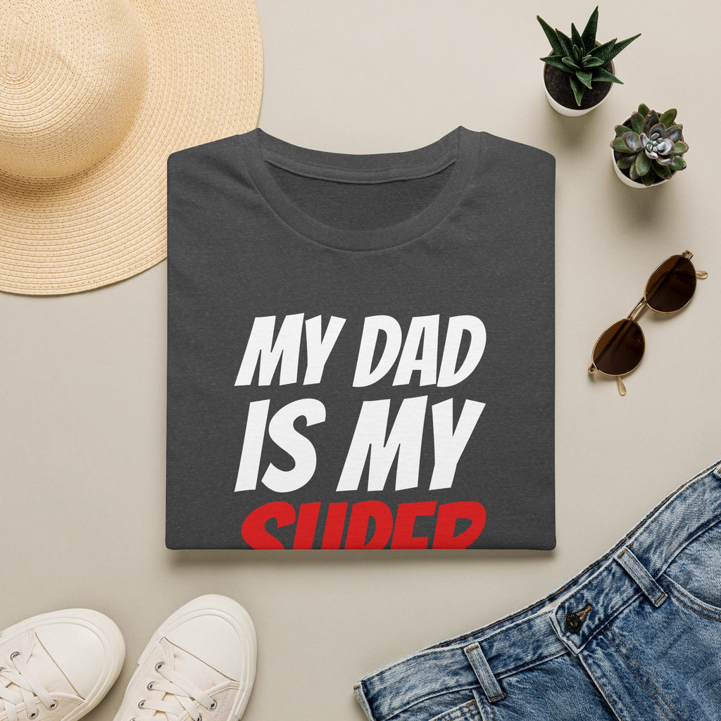Superhero Dad T-Shirt — "My Dad Is My Superhero" Positive Message Tee