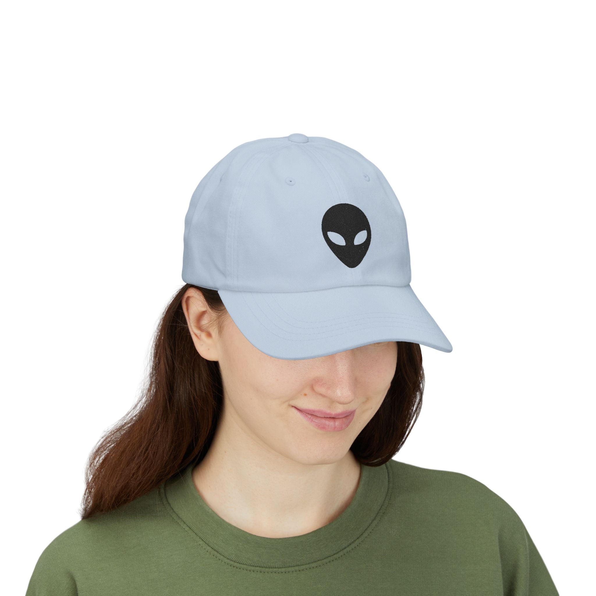 Alien "They Are Here." Dad Cap - Embroidered Baseball Hat light