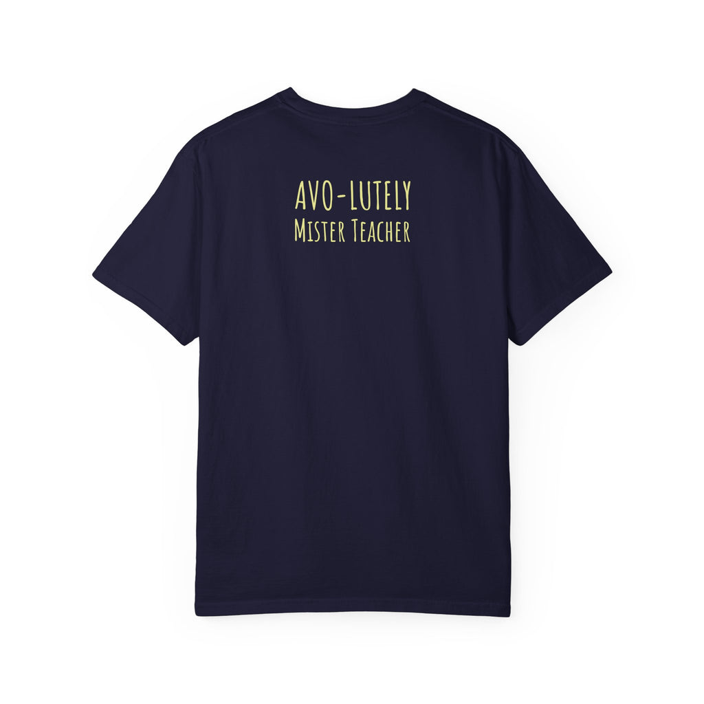 Personalizable "Avo-lutely Amazing Teacher" T-Shirt — Cute Avocado [XX] Grade Teacher Tee