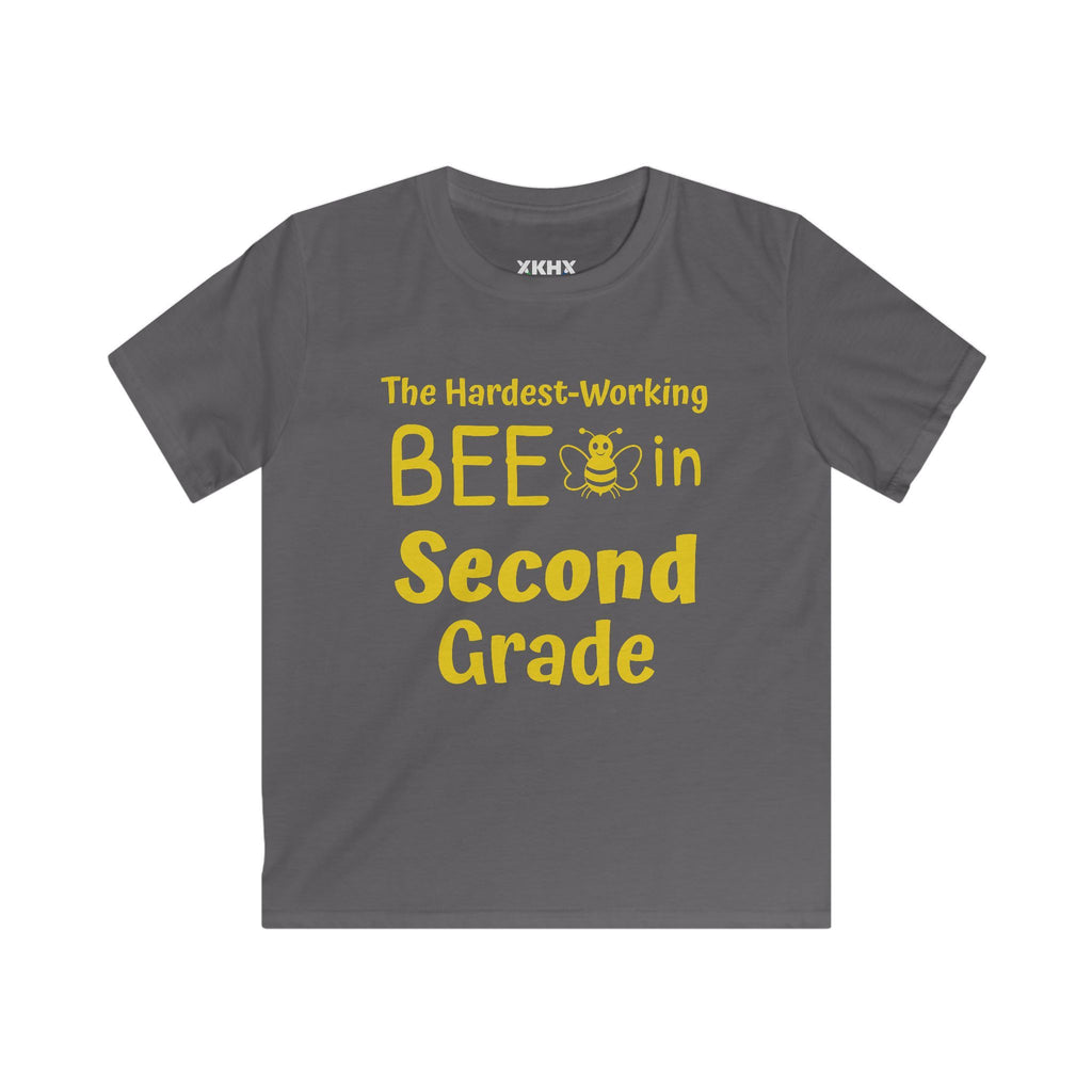 Personalized [XX] Grade Bee T-Shirt — "The Hardest-Working Bee in [XX] Grade" Kids Tee