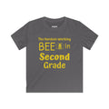 Personalized [XX] Grade Bee T-Shirt — "The Hardest-Working Bee in [XX] Grade" Kids Tee