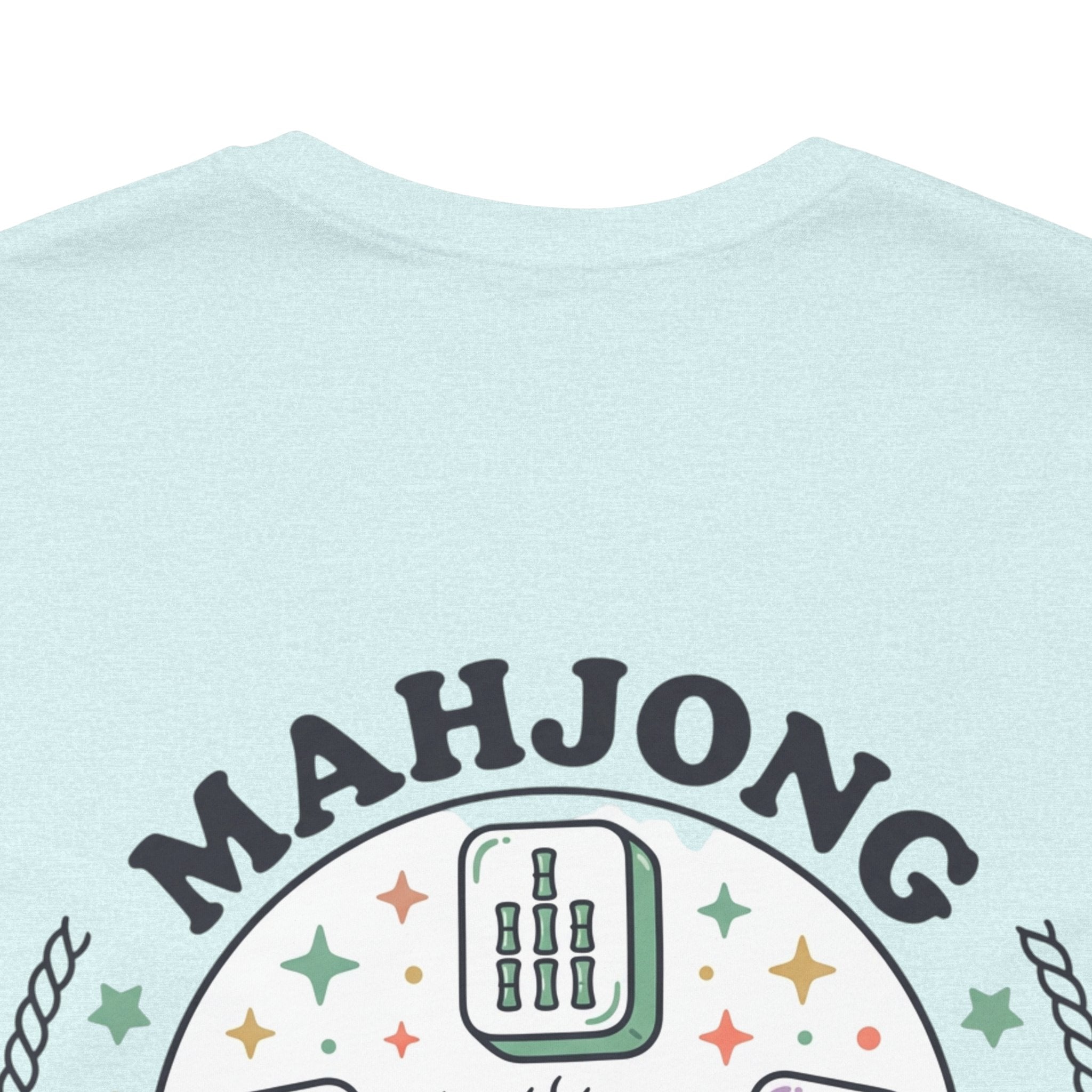 Mahjong Social Club Tee | tile-inspired, jade green pastel