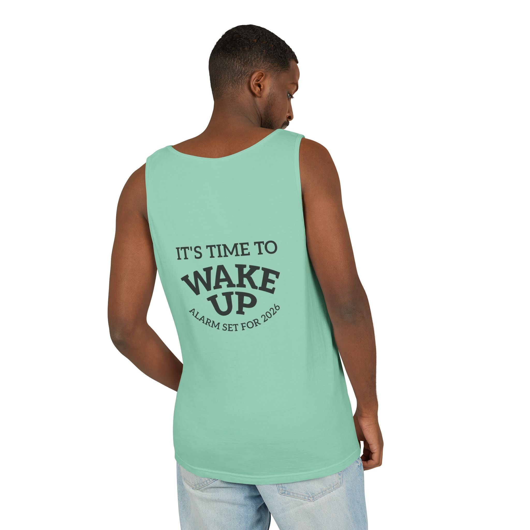 Wake Up Tank Top dark — Casual Graphic Tank