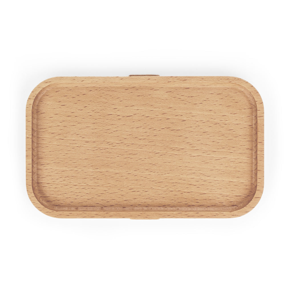 Personalized Bento Lunch Box — "Majetek [Name]" Wooden Design (Czech)