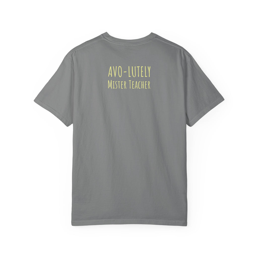 Personalizable "Avo-lutely Amazing Teacher" T-Shirt — Cute Avocado [XX] Grade Teacher Tee
