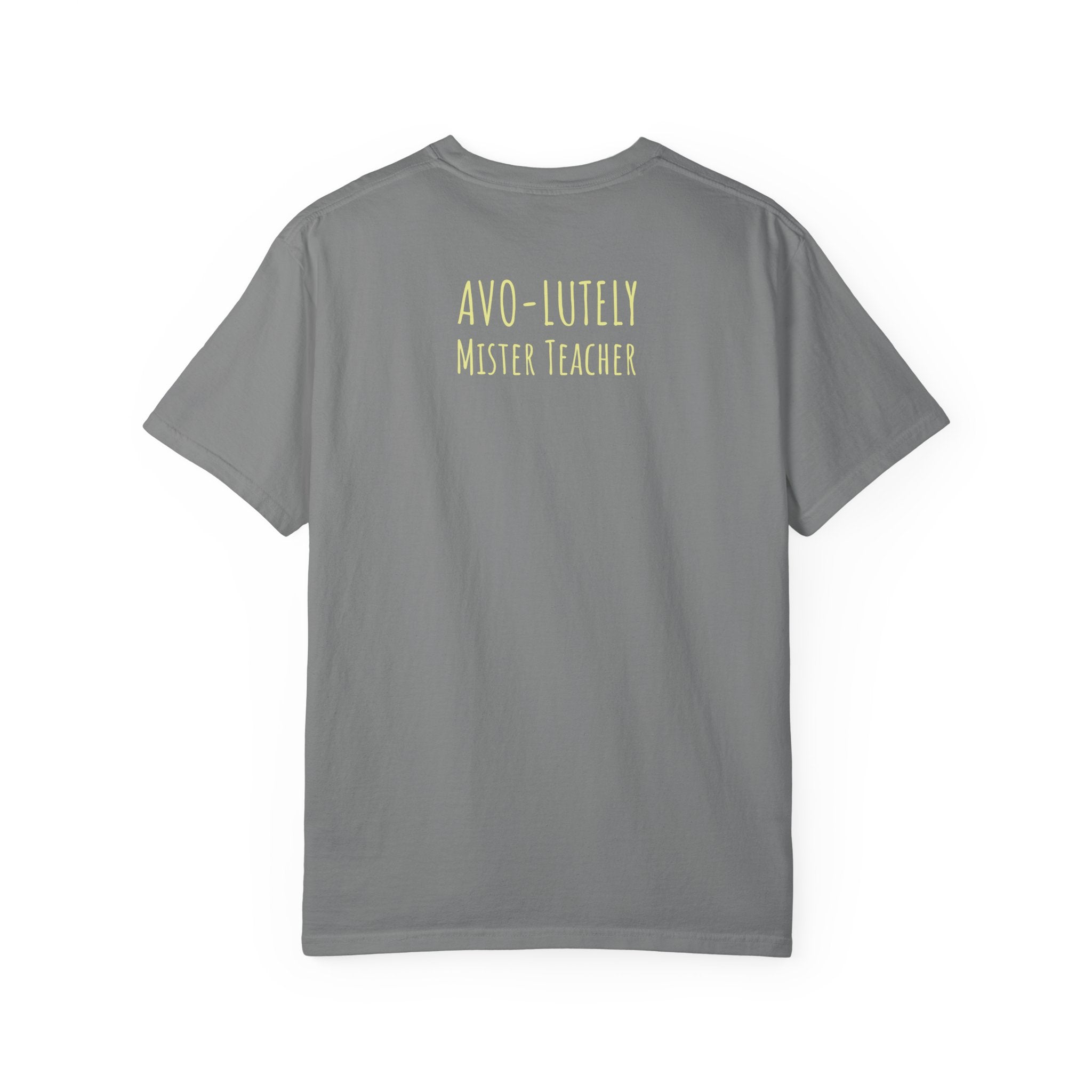 Personalizable "Avo-lutely Amazing Teacher" T-Shirt — Cute Avocado [XX] Grade Teacher Tee
