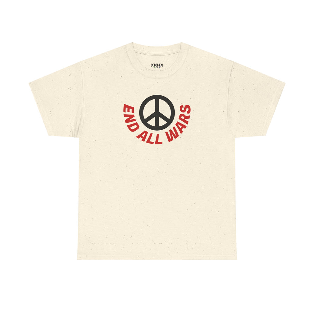 Peace Symbol T-Shirt — "End All Wars" Anti-War Graphic Tee