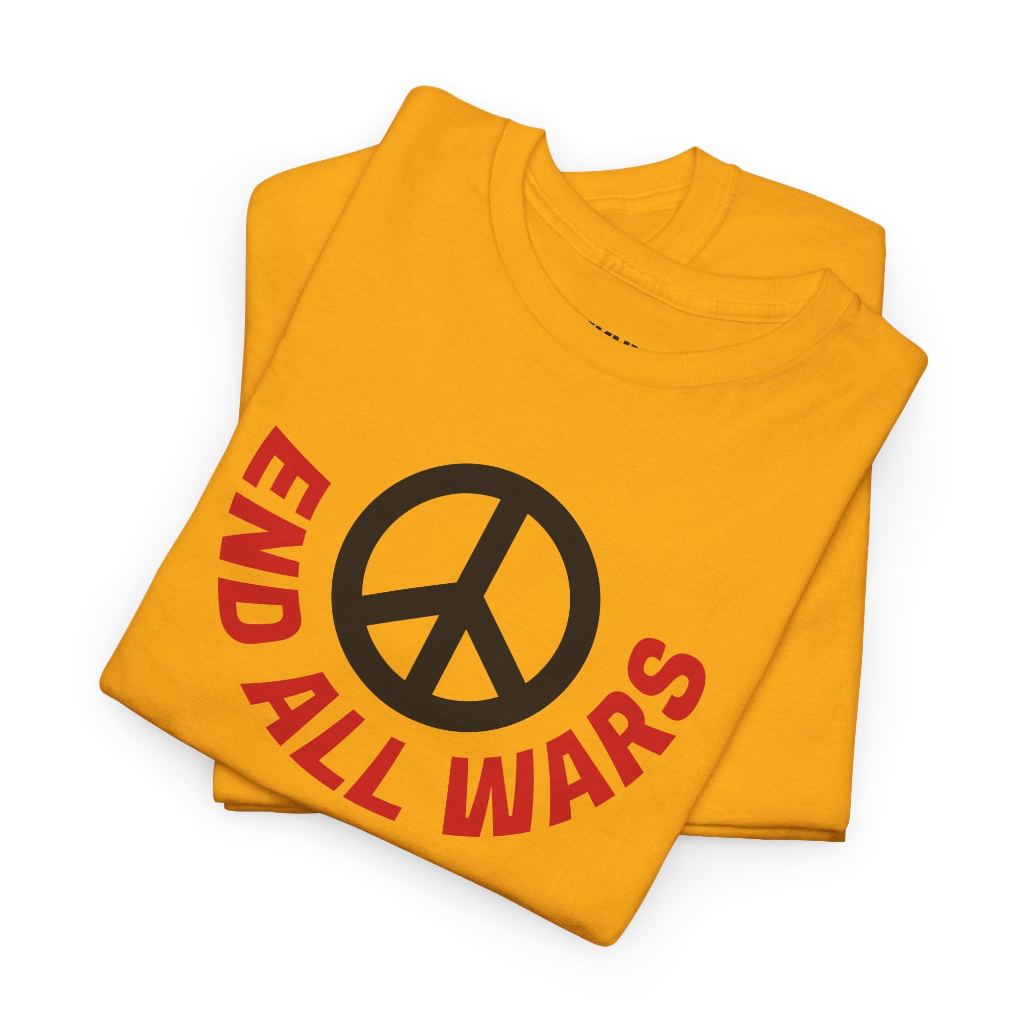 Peace Symbol T-Shirt — "End All Wars" Anti-War Graphic Tee