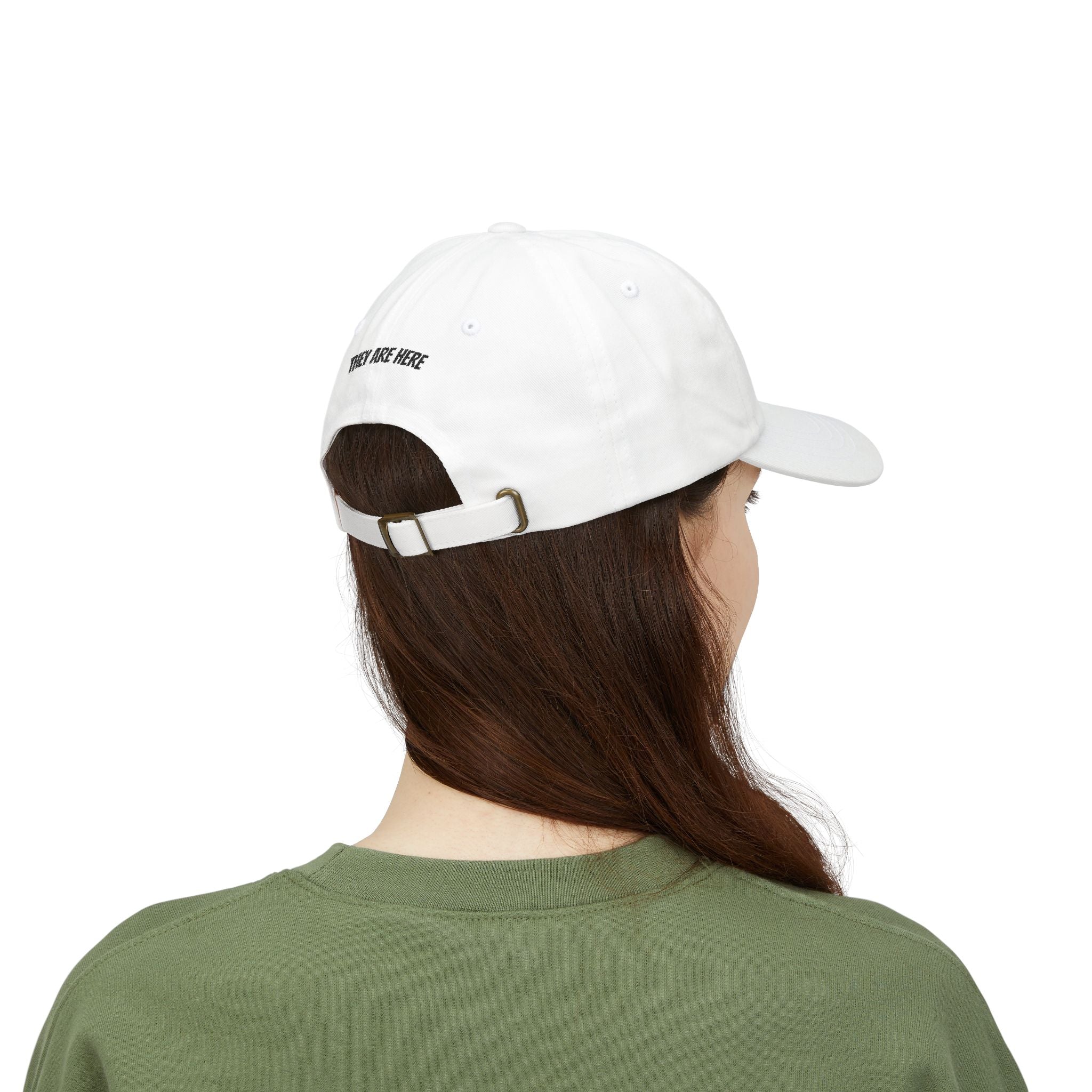 Alien "They Are Here." Dad Cap - Embroidered Baseball Hat light
