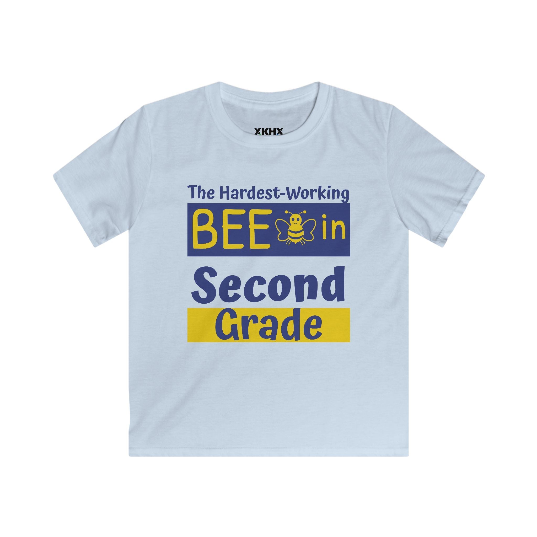 Personalized [XX] Grade Bee T-Shirt — "The Hardest-Working Bee in [XX] Grade" Kids Tee