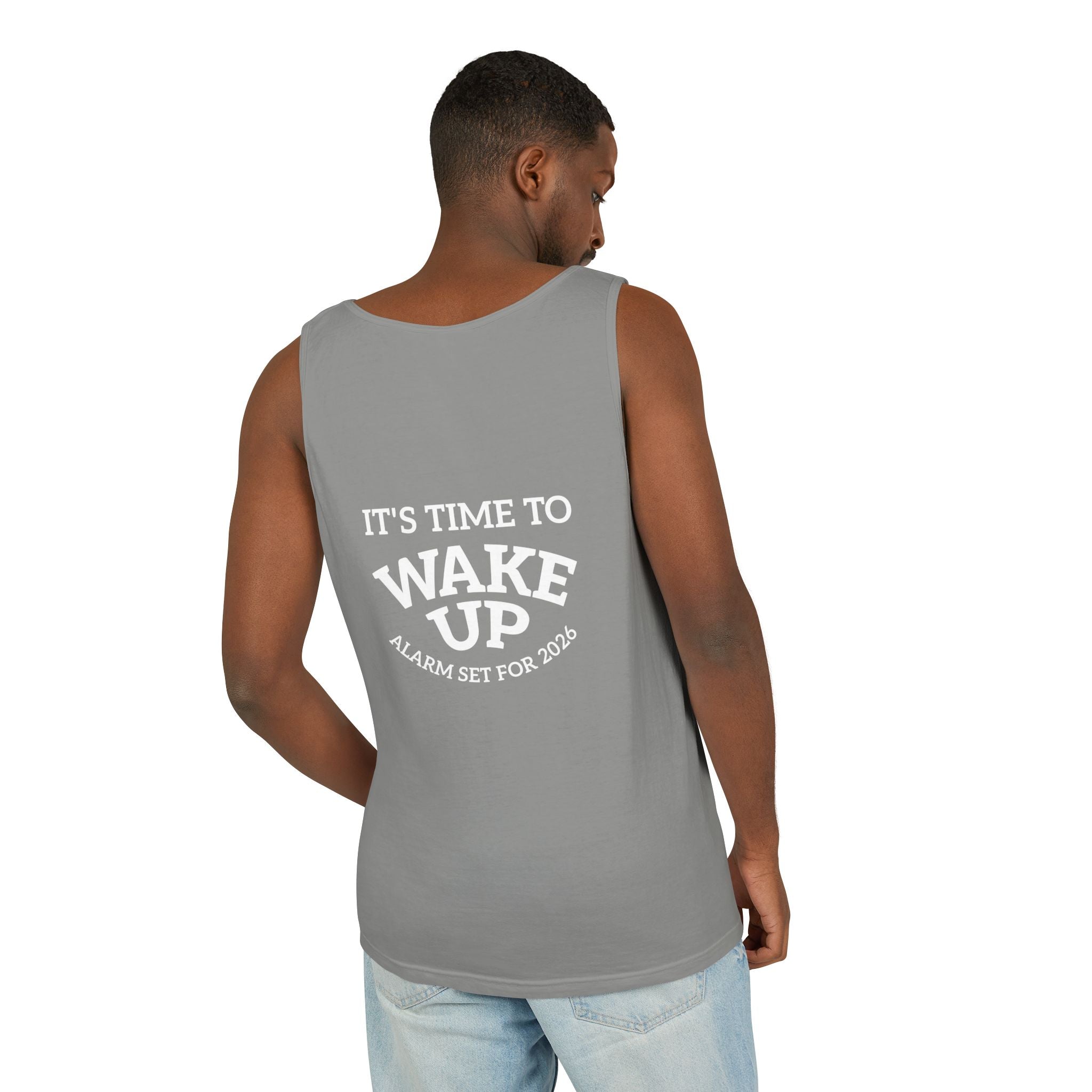 Wake Up Tank Top dark — Casual Graphic Tank
