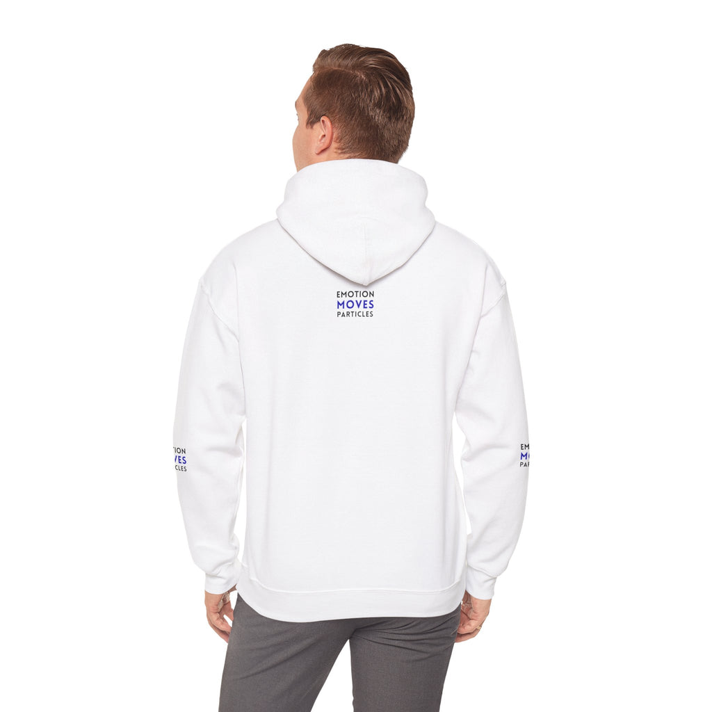 Emotion Moves Particles Hoodie — Inspirational Graphic Pullover