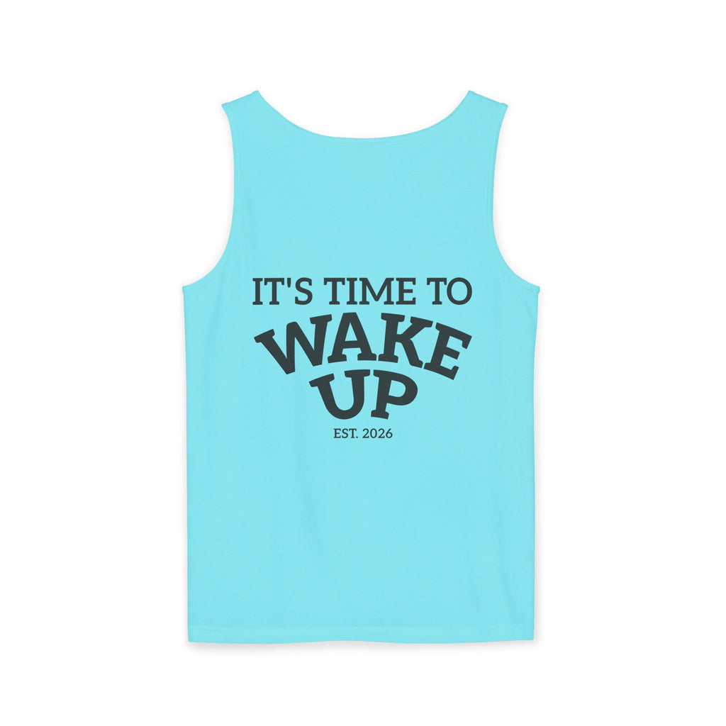 Wake Up Tank Top — Casual Graphic Tank