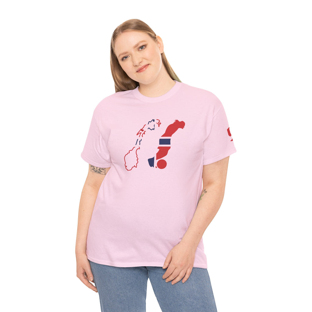 Haaland Norway Map Flag T‑Shirt — Scandinavian Pride Tee with Number 9