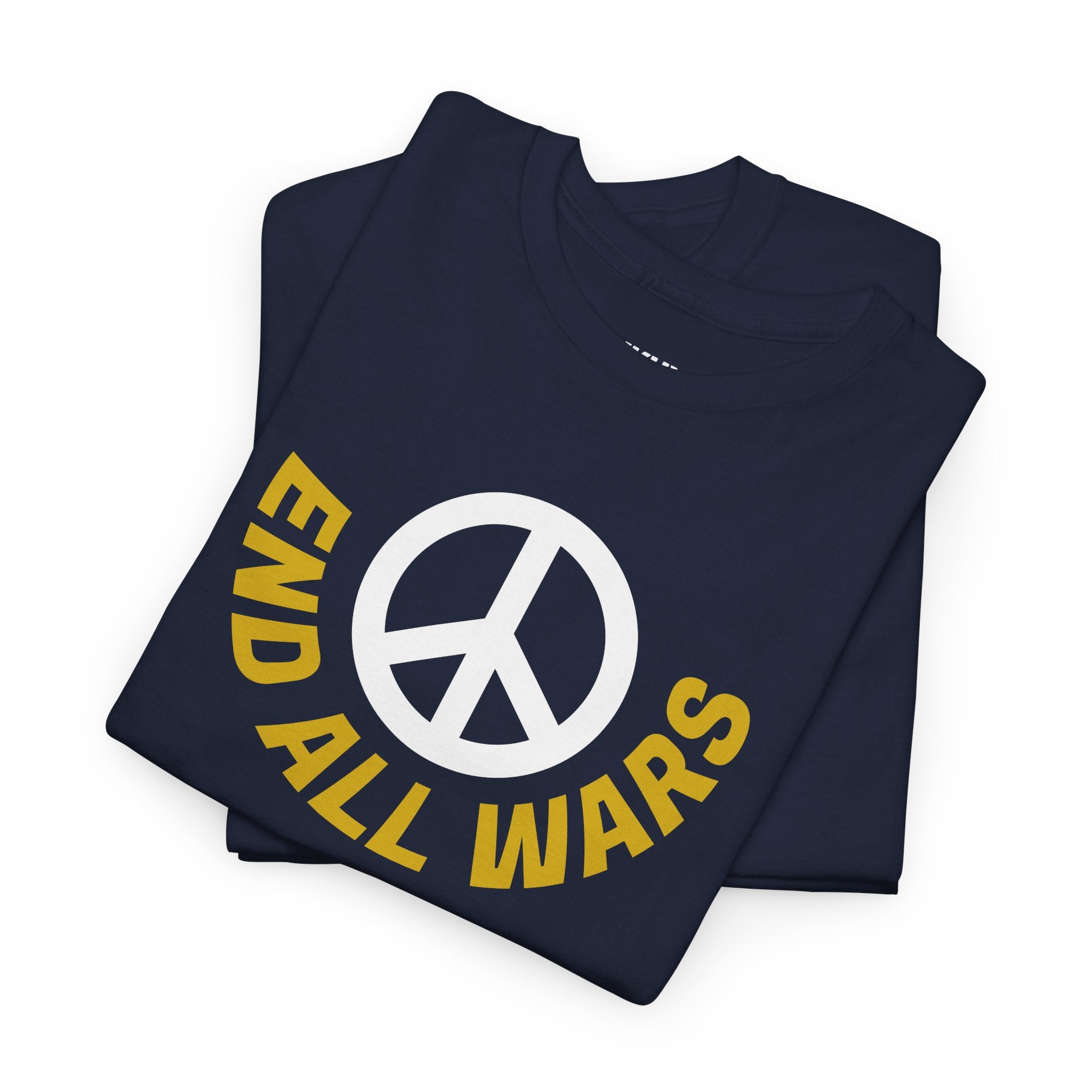 Peace Symbol T-Shirt — "End All Wars" Anti-War Graphic Tee