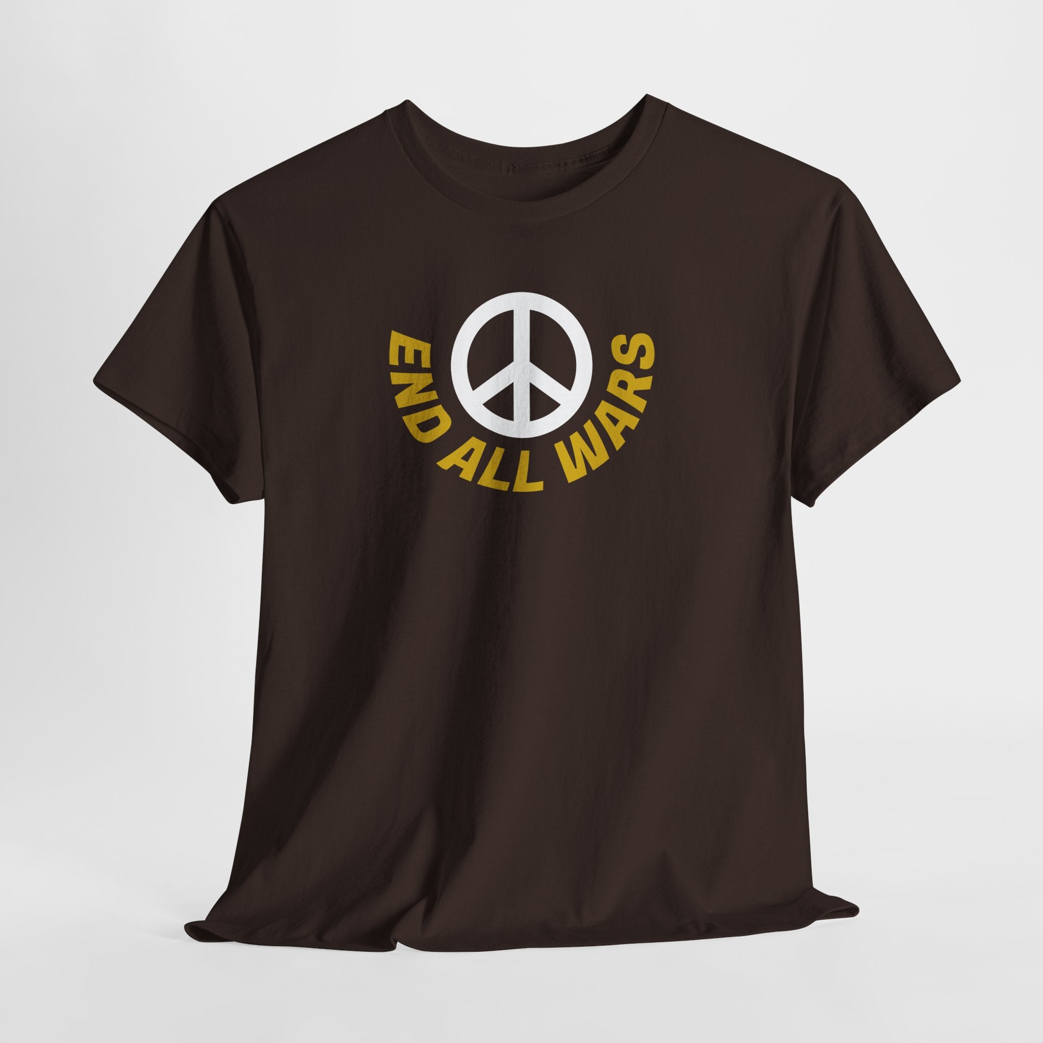 Peace Symbol T-Shirt — "End All Wars" Anti-War Graphic Tee