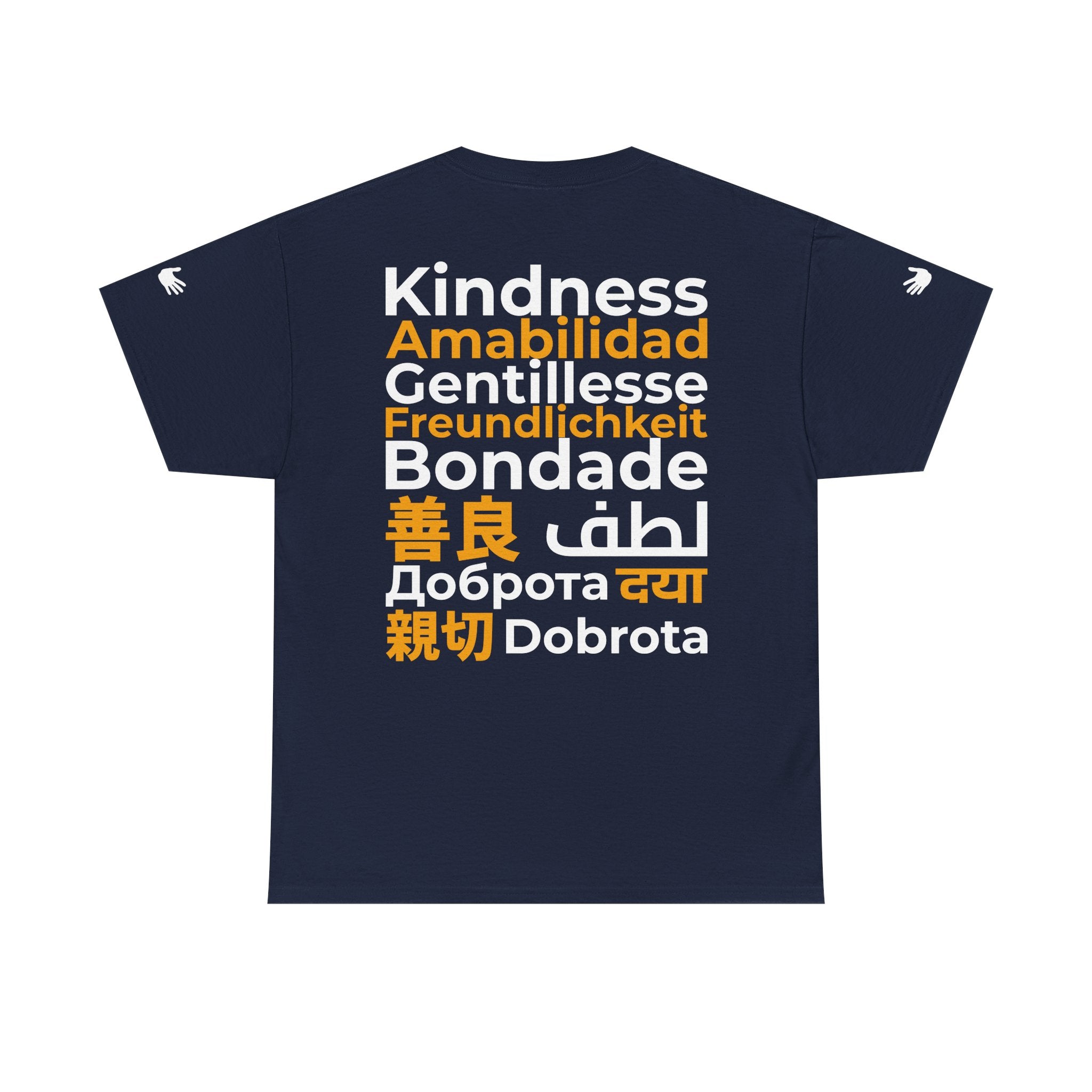 Kindness Multilingual Tee — "Kindness" in World Languages
