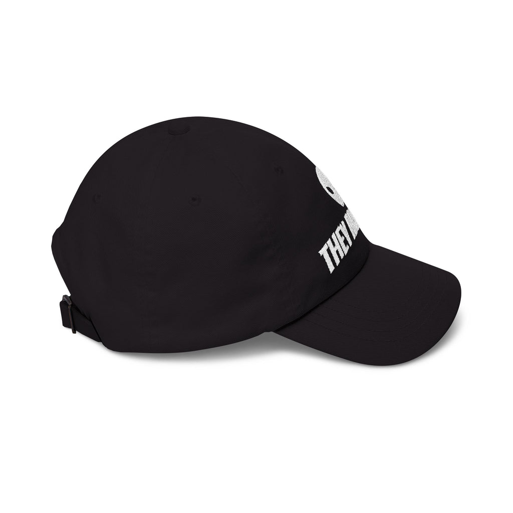 Alien "They Are Here" Dad Cap - Embroidered Baseball Hat dark