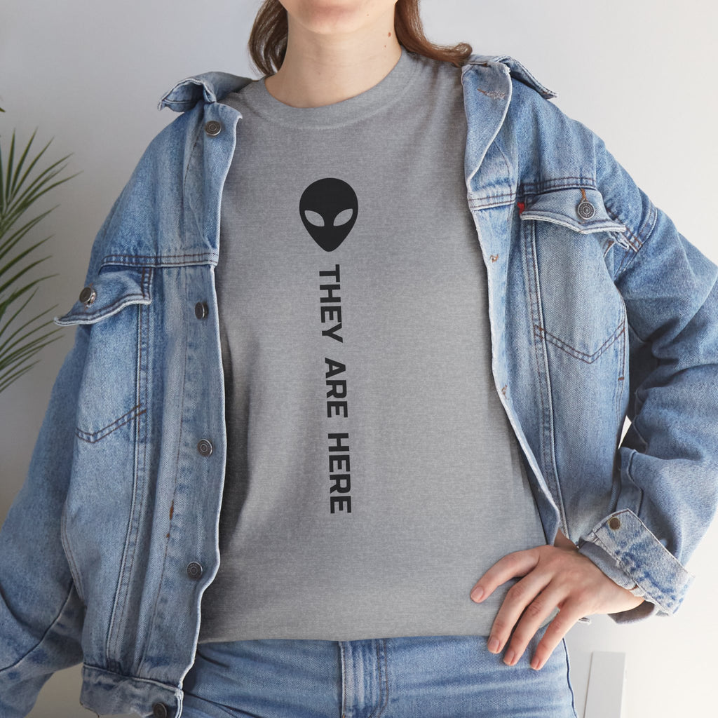 Alien Head "They Are Here" Graphic Tee