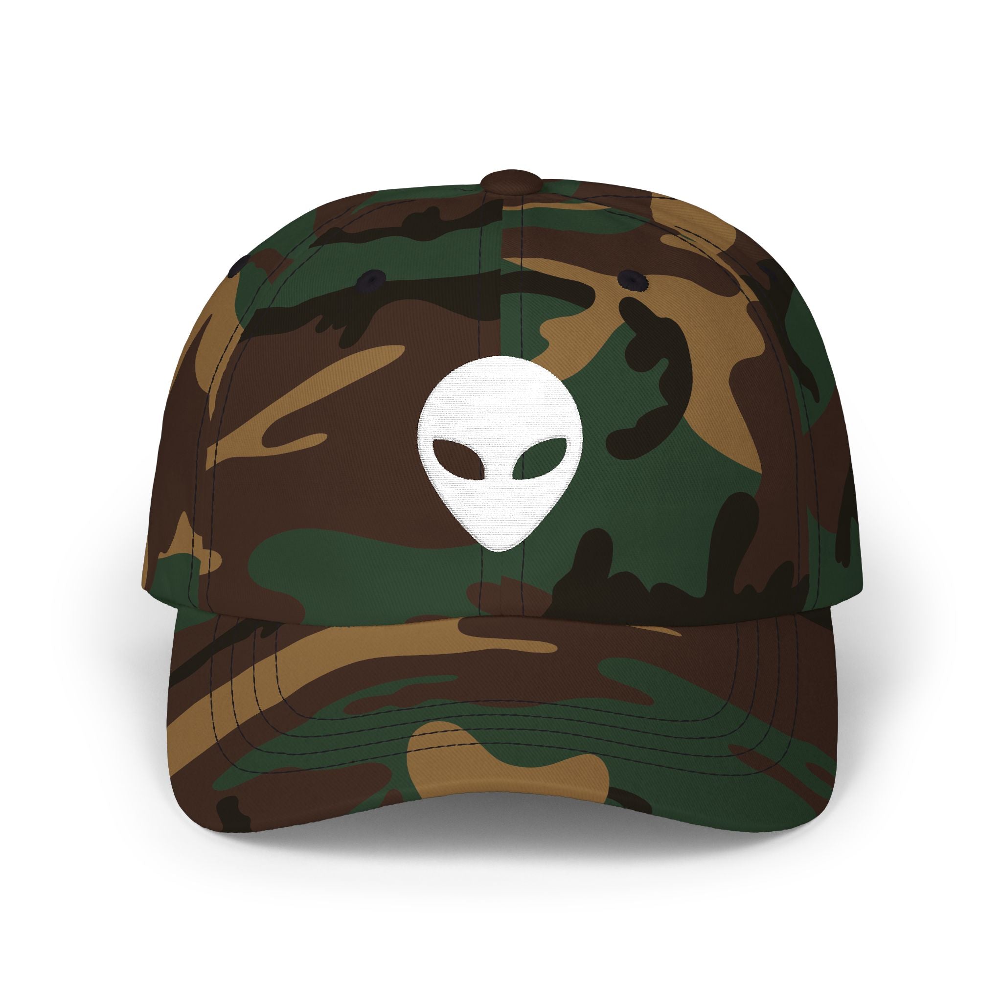 Alien "They Are Here." Dad Cap - Embroidered Baseball Hat dark