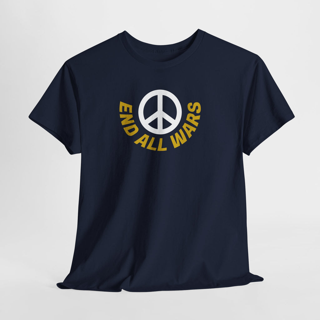 Peace Symbol T-Shirt — "End All Wars" Anti-War Graphic Tee