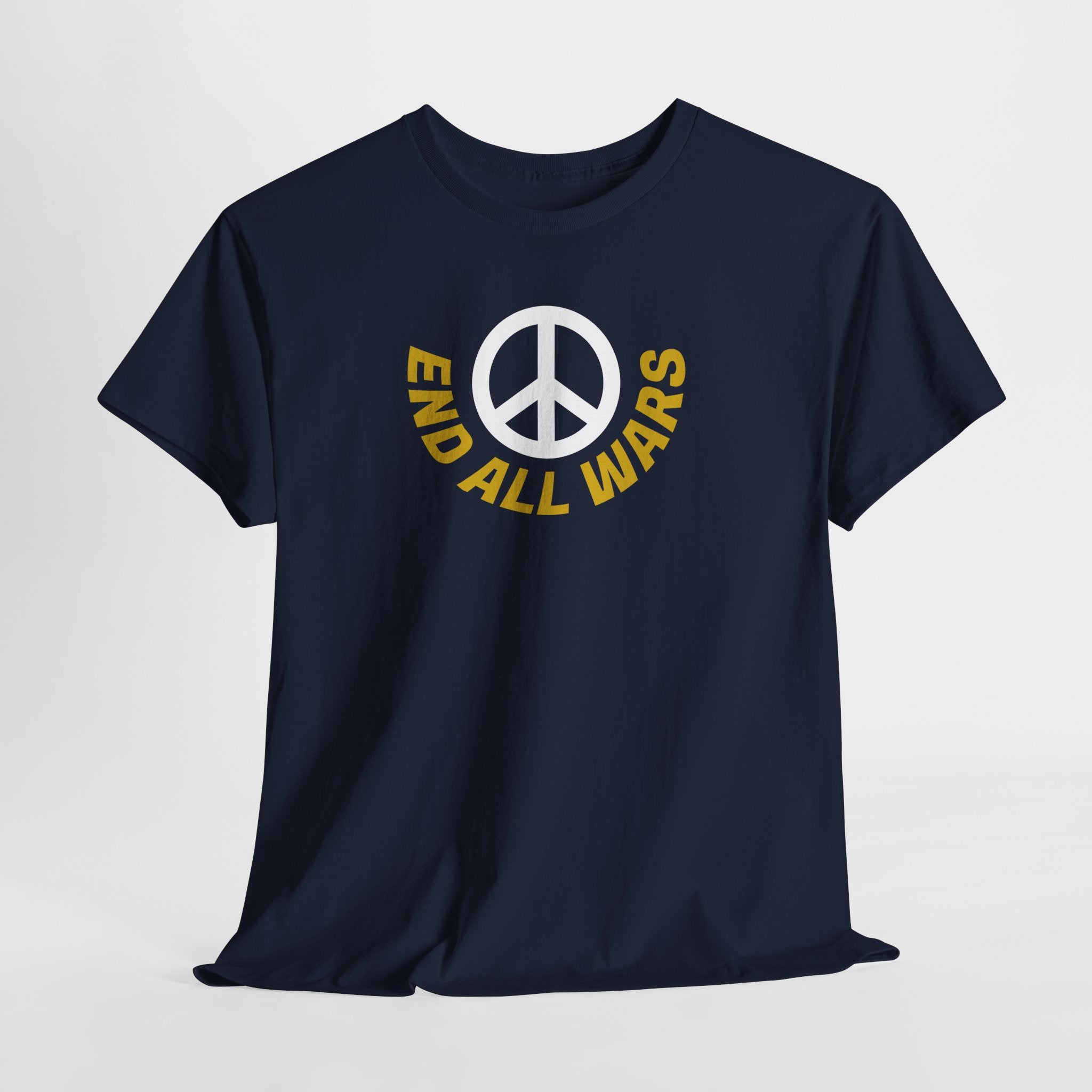 Peace Symbol T-Shirt — "End All Wars" Anti-War Graphic Tee