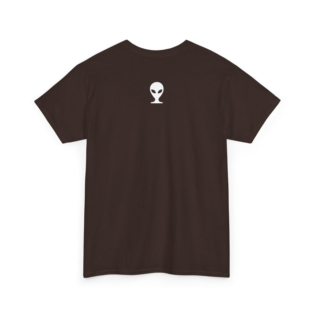 Alien Tee — Minimal "They Are Real" Vertical Graphic T-Shirt dark