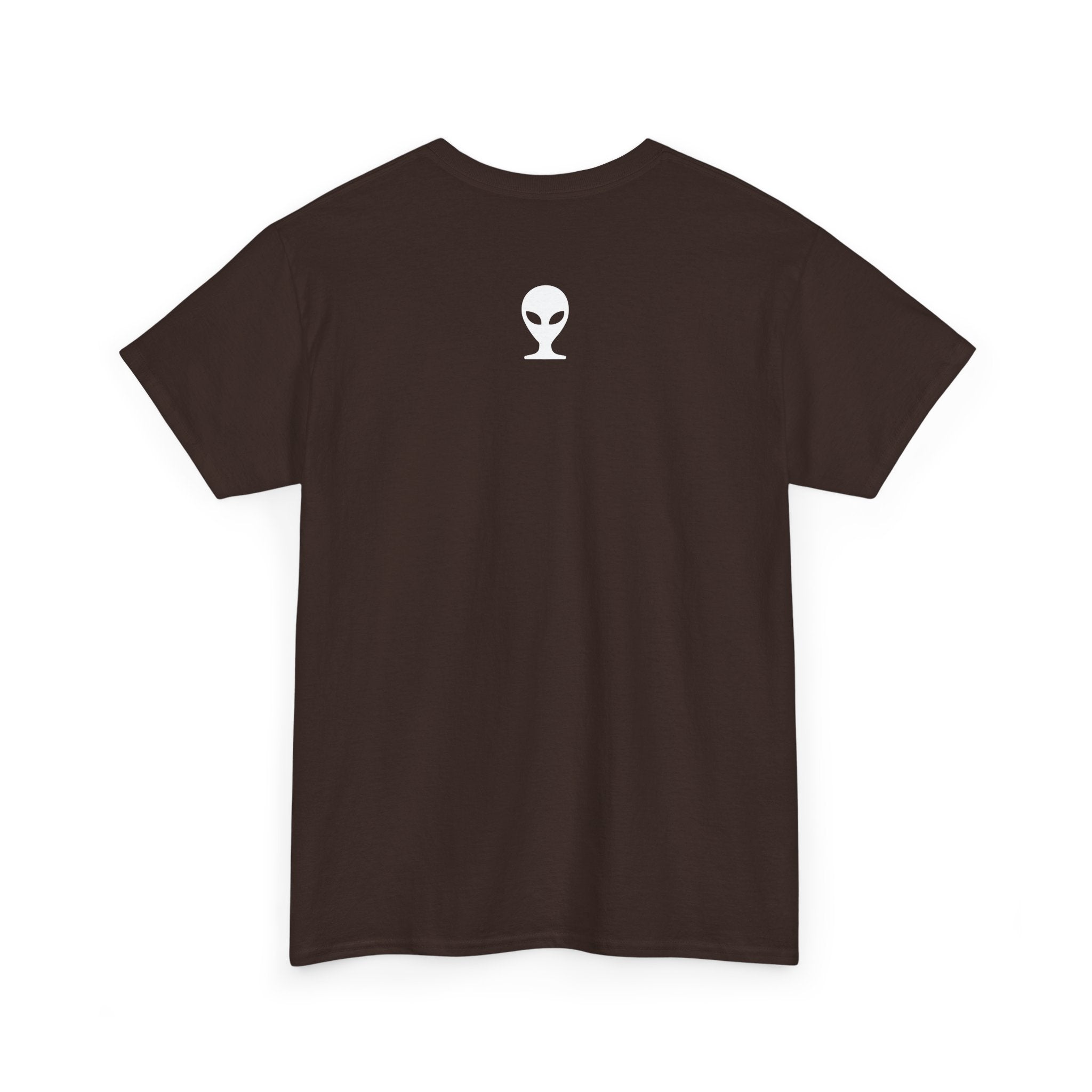 Alien Tee — Minimal "They Are Real" Vertical Graphic T-Shirt dark