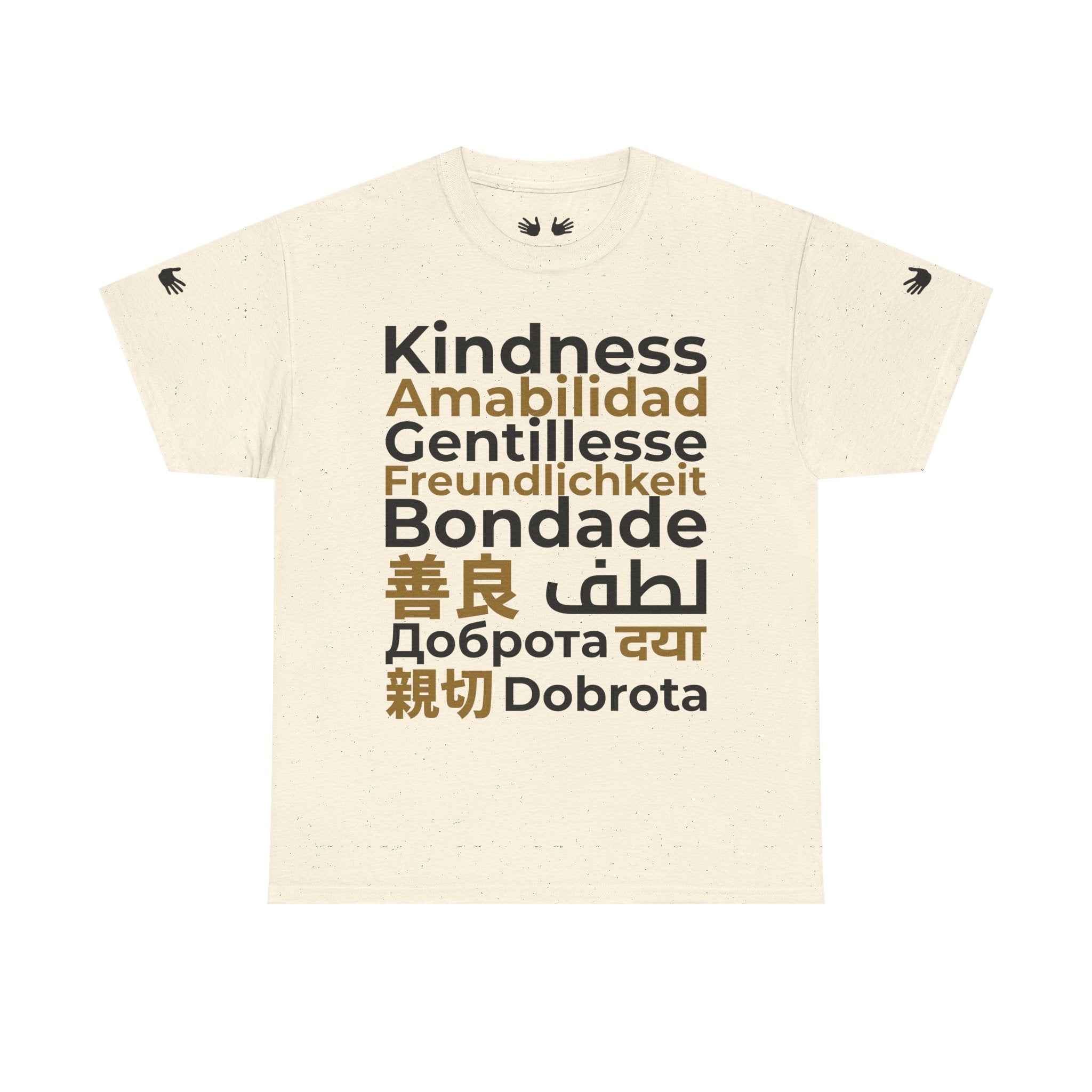 Kindness Multilingual Tee — "Kindness" in World Languages