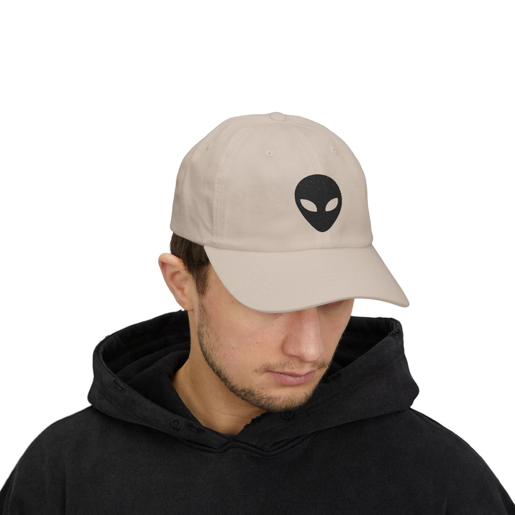 Alien "They Are Here." Dad Cap - Embroidered Baseball Hat light