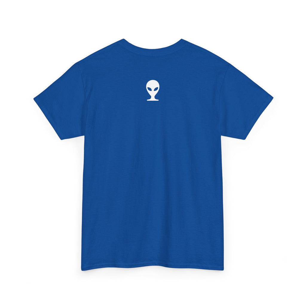 Alien Tee — Minimal "They Are Real" Vertical Graphic T-Shirt dark