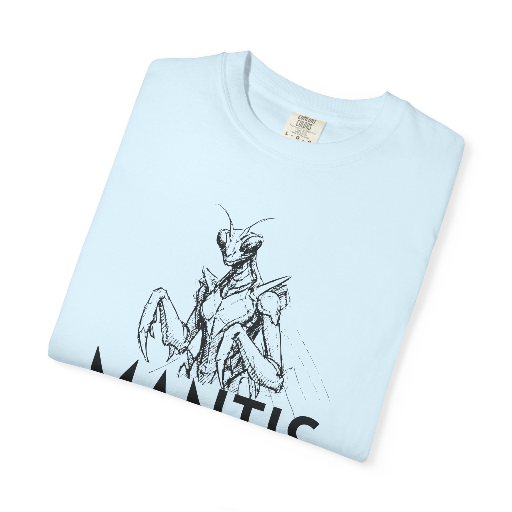 Alien Mantis Graphic T-Shirt — "The Hyper-Intuitive Bioengineers" Illustrated Tee