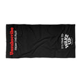 Beach Towel — "Unsubscribe from the Plot / It’s Time to Wake Up" Minimalist Graphic black