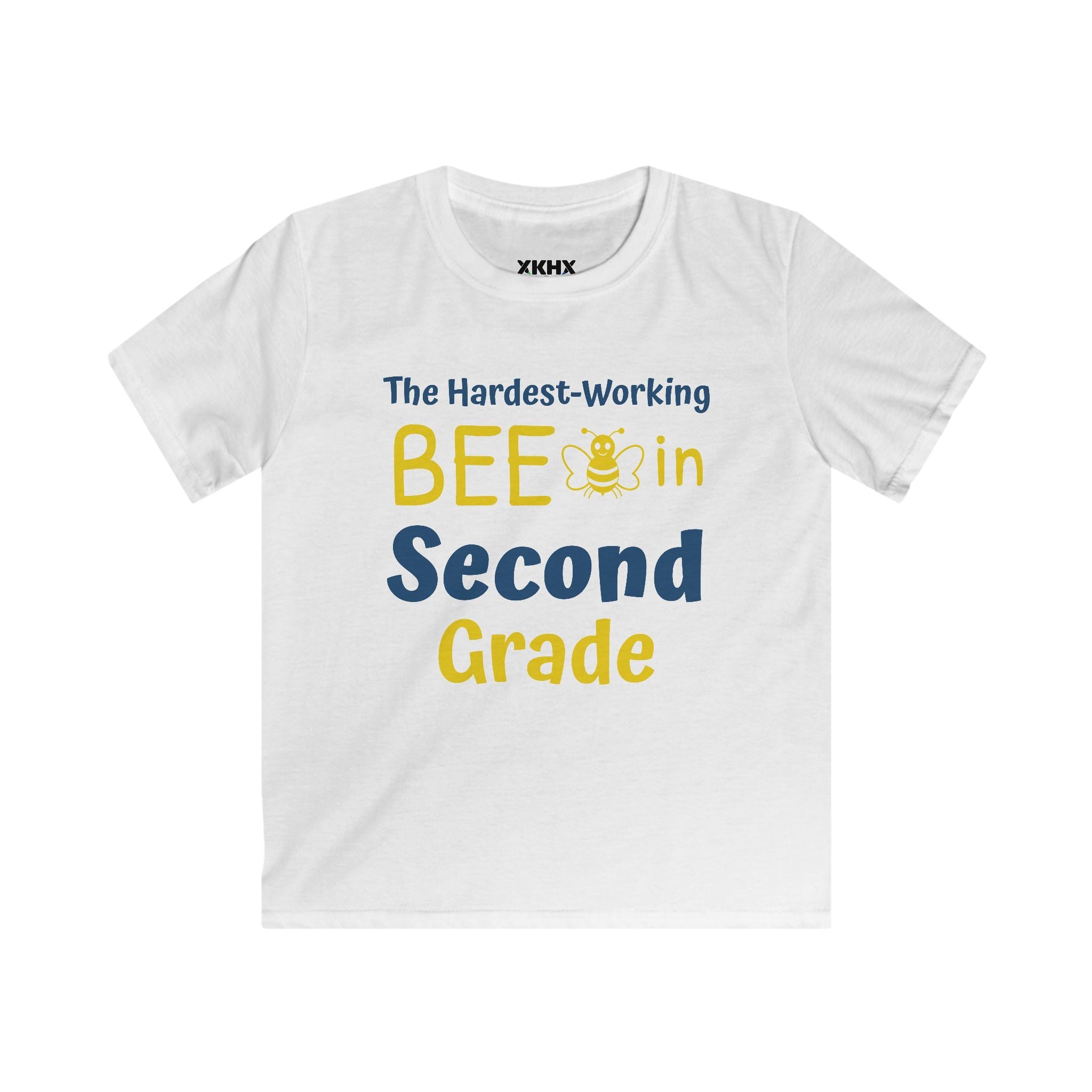 Personalized [XX] Grade Bee T-Shirt — "The Hardest-Working Bee in [XX] Grade" Kids Tee